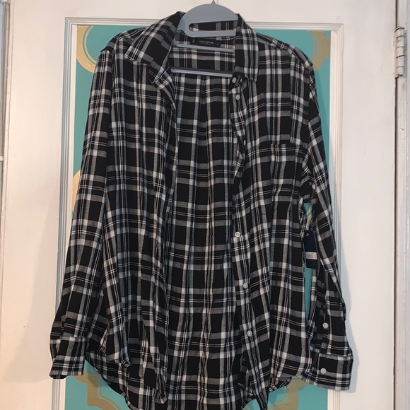 Lucky Brand Plaid Shirt size L NWT - Picture 3 of 6